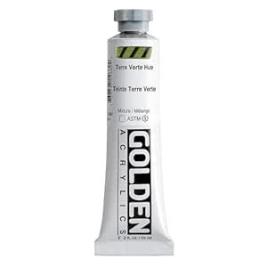 2 Oz Heavy Body Historical Hue Acrylic Paint Color: Terre Verte Hue ...