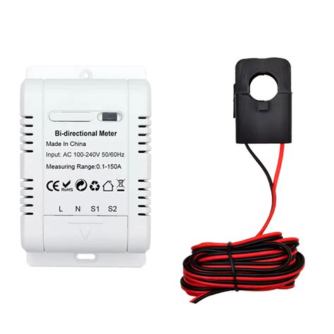 Buy Jayruit Single Phase Electric Meter, Tuya Smart Bi Directional WiFi ...