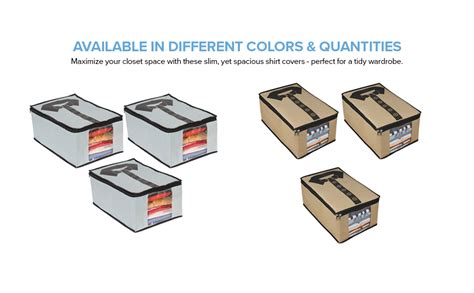 PrettyKrafts Shirt Cover | Foldable & Durable Wardrobe Organizer ...