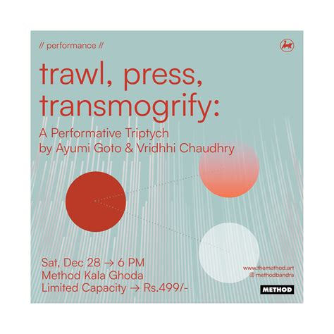 trawl, press, transmogrify: A Performative Triptych by Ayumi Goto & Vr ...