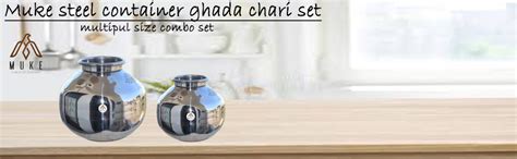 Buy MUKE® Stainless Steel Multi Purpose Water Storing Pot Matka Leak ...
