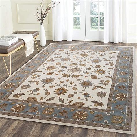 Buy AKVARI RUGS Handmade Tuffted Blended Pure Woollen Thick Carpet for ...