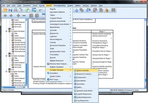SPSS Complex Samples 的图像结果