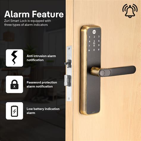 Yale Zuri S (Antique Bronze) Smart Lock with 5 way unlocking – Yale India