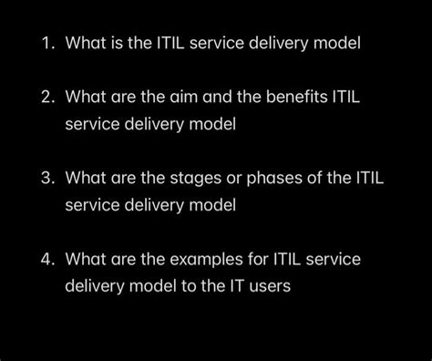 ITIL Service Delivery Framework 的图像结果