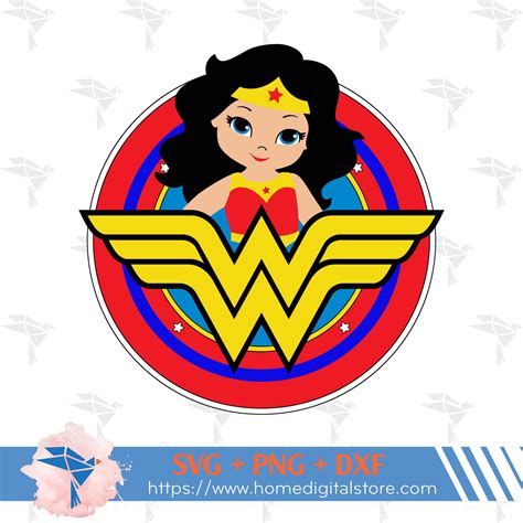 Wonder Woman Girl SVG, PNG, DXF