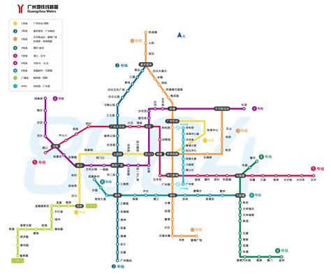 广州地铁规划图-