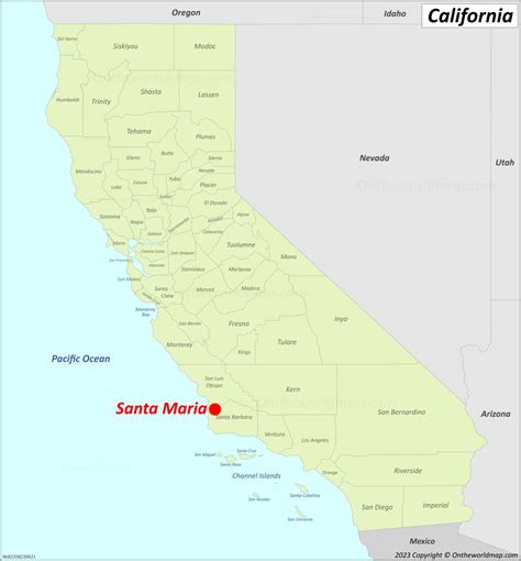 Map Of Santa California