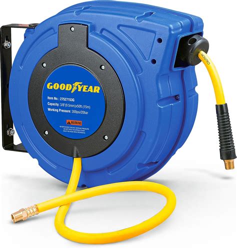 Chainring Bolts Industrial Air Hose Reel With 25ft Rubber Hose ...