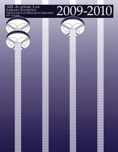 ARL Academic Law Library Statistics 2009-2010 : Amazon.in: Books