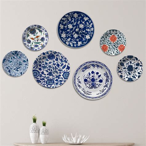 Moroccan Gallery Art Plates Set of 7: Buy Premium Quality Decorative ...