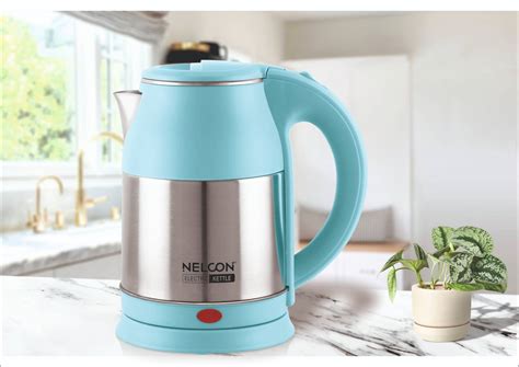 Nelcon Flambeau blue Electric Kettle, 1.8Litre