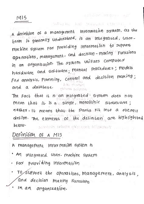 BSC 5th sem Management information system - Bsc. Computer science - Studocu