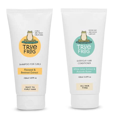 True Frog Shampoo For Curls(150 ml) & Everyday Hair Conditioner (150ml ...