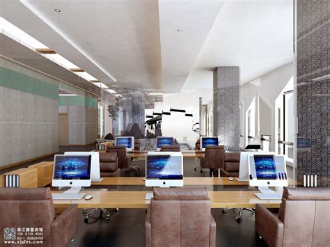 杭州智能厂房办公楼装修设计效果图_岚禾办公室设计