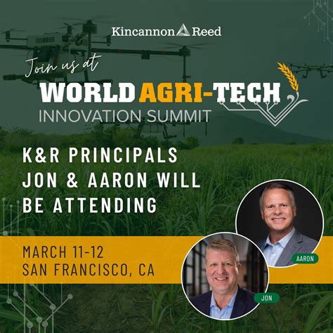 Excited to be attending the @World Agri-Tech conference next week in ...