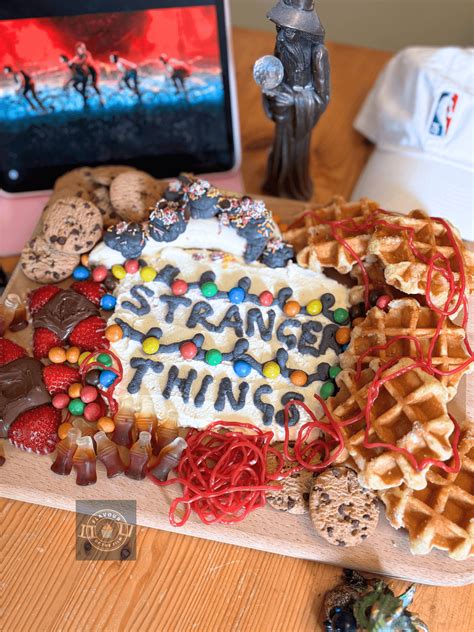 Stranger Things Watch Party Snack Board