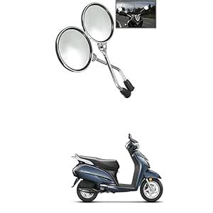 LOVMOTO Universal Round Handlebar Rearview Mirror Rotatable ...