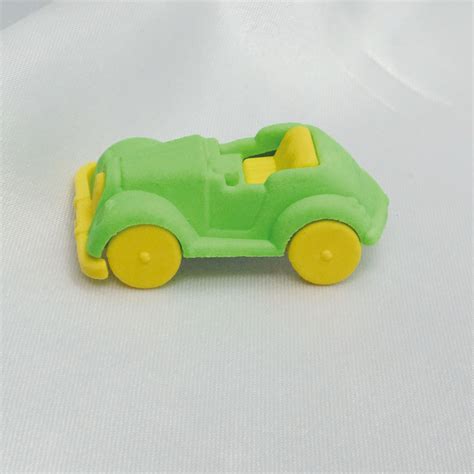 penhouse.in Green Color Car Design Eraser SKU 55078