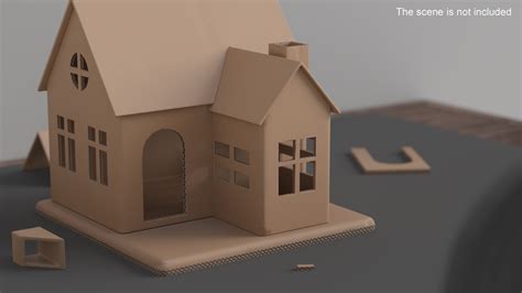 3D model Cardboard Miniature House | 3D Molier International