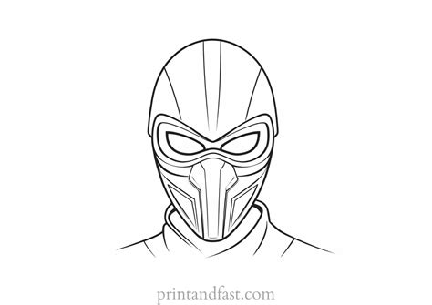 Ninja Coloring Page - Free Printable Ninja Coloring Sheet for Kids