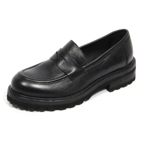 H7016 mocassino donna CARACCIOLO 1971 woman loafer black