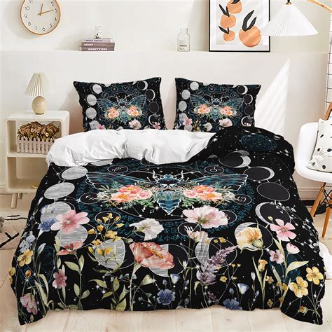 Hosima 3-piece 3D Digital Printed Duvet Cover,Big Butterfly In The ...