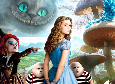 Falling Alice In Wonderland Movie Wallpaper