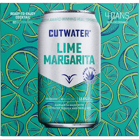 Cutwater Lime Margarita Cans 355ml X 4 Pack | Woolworths
