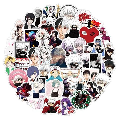 Tokyo Ghoul Anime Cartoon Laptop Stickers PVC 50pcs (Tokyo Ghoul B ...