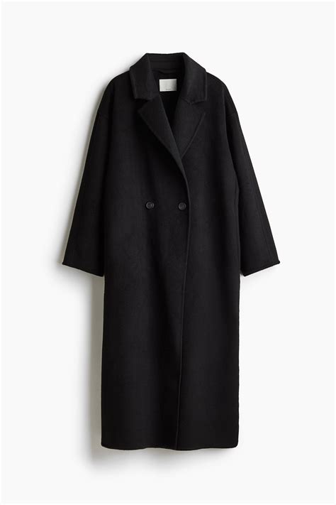Wool-Blend Coat - Black - Ladies | H&M US