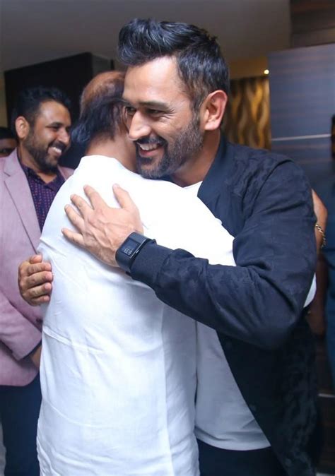 MS Dhoni and Sushant Singh Rajput meet Superstar Rajinikanth - Photos ...