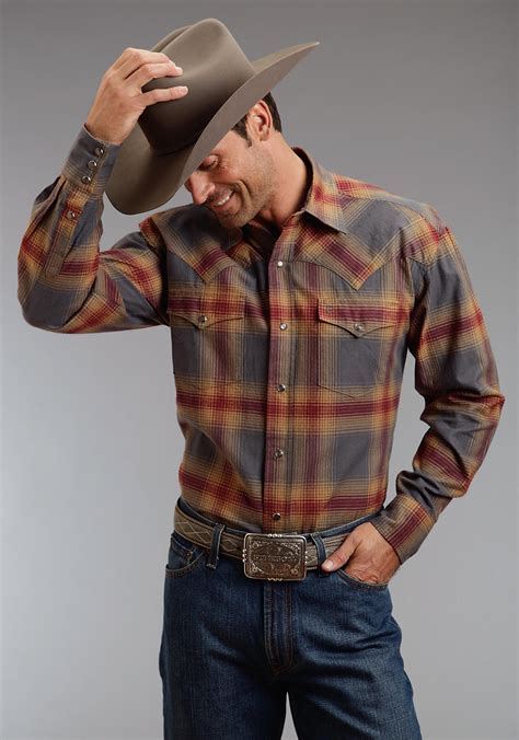 Men Clothing Stages West | Mens cowboy shirts, Cowboy outfit for men ...