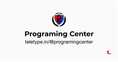 Programing Center — Teletype