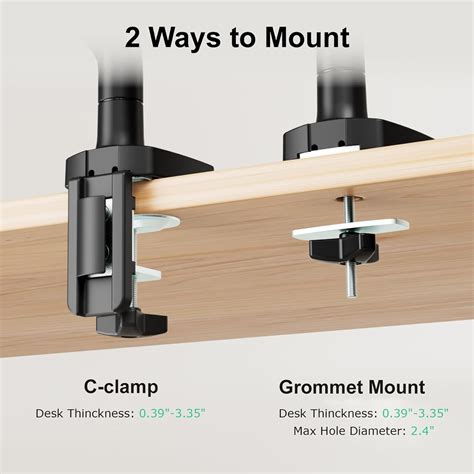 HIPPOFLEX Single Monitor Desk Mount for 13-35 inch Ultrawide India | Ubuy