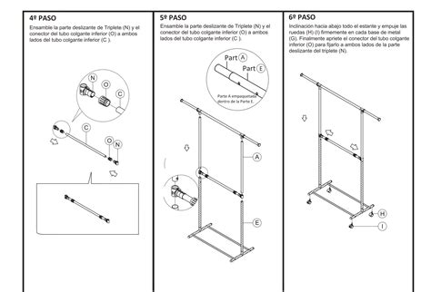 How To Put Together Adjustable 2 Tier Rolling Garment Rack - Amazadesign