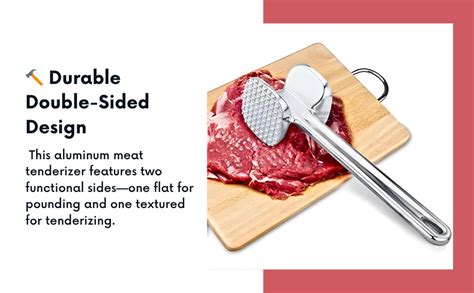 Drumstone (𝐒𝐩𝐞𝐜𝐢𝐚𝐥 𝟏𝟓 𝐘𝐞𝐚𝐫𝐬 𝐖𝐚𝐫𝐫𝐚𝐧𝐭𝐲) Double Sided Aluminum Meat ...
