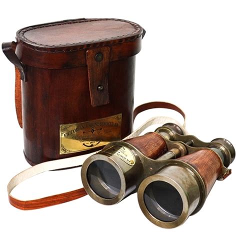 Optical Binoculars 6 Inch with Leather Case Nautical Binocular ...