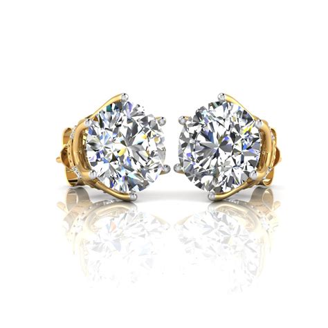 The Adhira Silver Solitaire Earrings – iskiuski.com