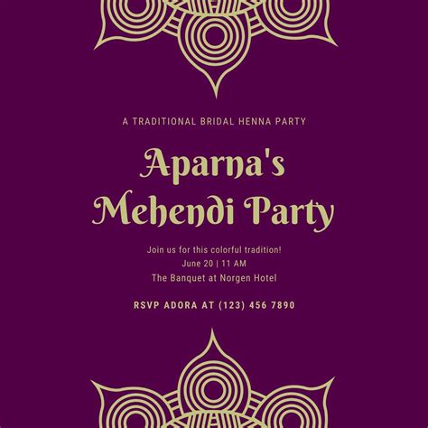 100+ Mehendi Invitation To Celebrate Love and Artistry