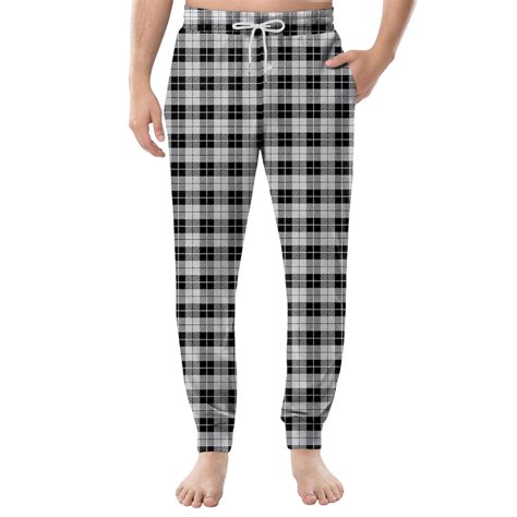 Homeyce Mens Pj Pajama Pants Bottoms Plaid Elastic Waist Pajamas Pants ...