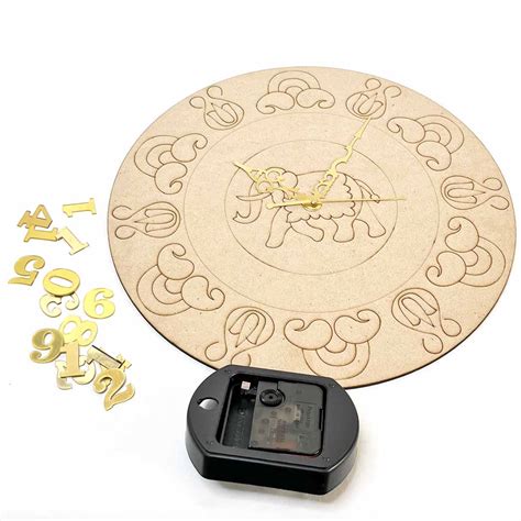12 Inches Mandala Elephant Engraved Clock Set Design 9 – Adikala ...