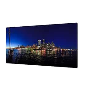 Buy Scott Campbell's Seattle City Skyline Romance, Aluminum Print 18x36 ...