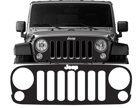 Jeep Wrangler JK Grille Vinyl Overlay Decal | Jeep Wrangler
