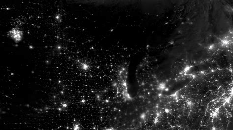 Wallpaper aurora, glow, stars, nebula, space, bw hd, picture, image