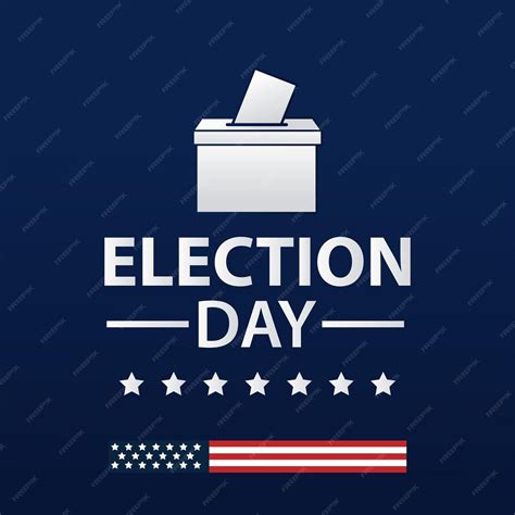 Premium Vector | Election day concept vector illustration with star ...