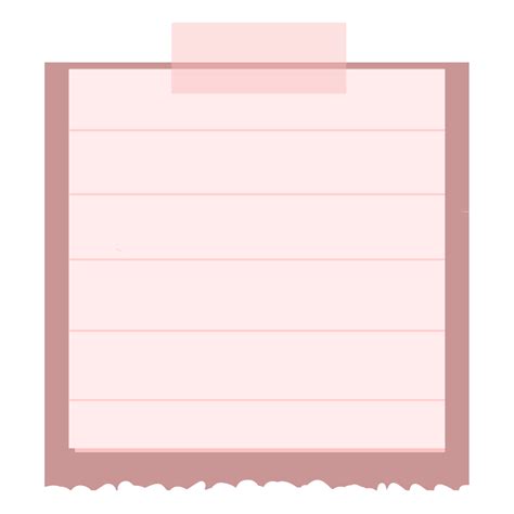 Pink Torn Sticky Note 13521804 PNG