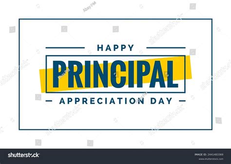 Principal Appreciation Day Holiday Concept Stock Vector (Royalty Free ...