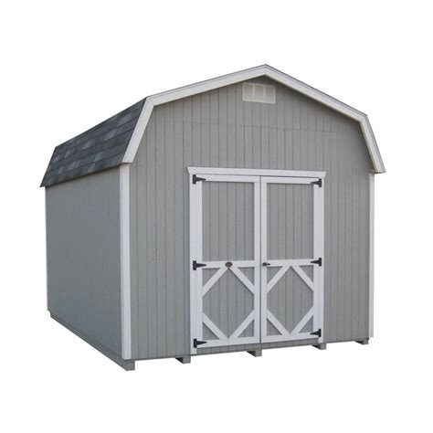 Little Cottage Company Classic Gambrel 8X10 Barn (6' Sidewall) | Free ...