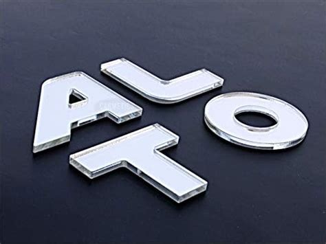 CarMetics Alto 3D Letters 3D Stickers Bonnet 3D Logo Accessories ...